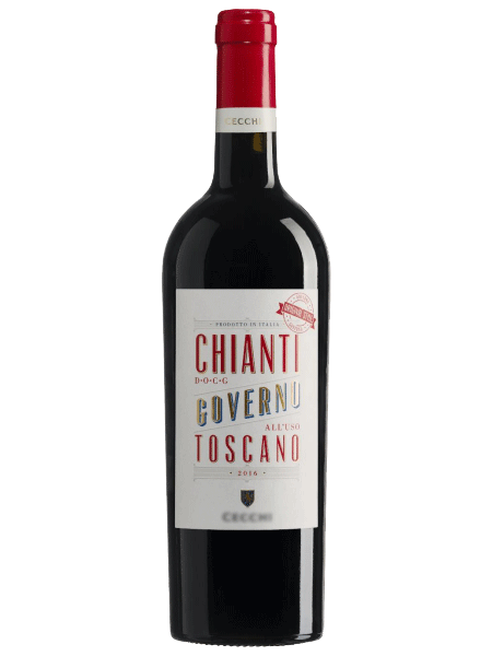 Governo winemaking Cecchi label