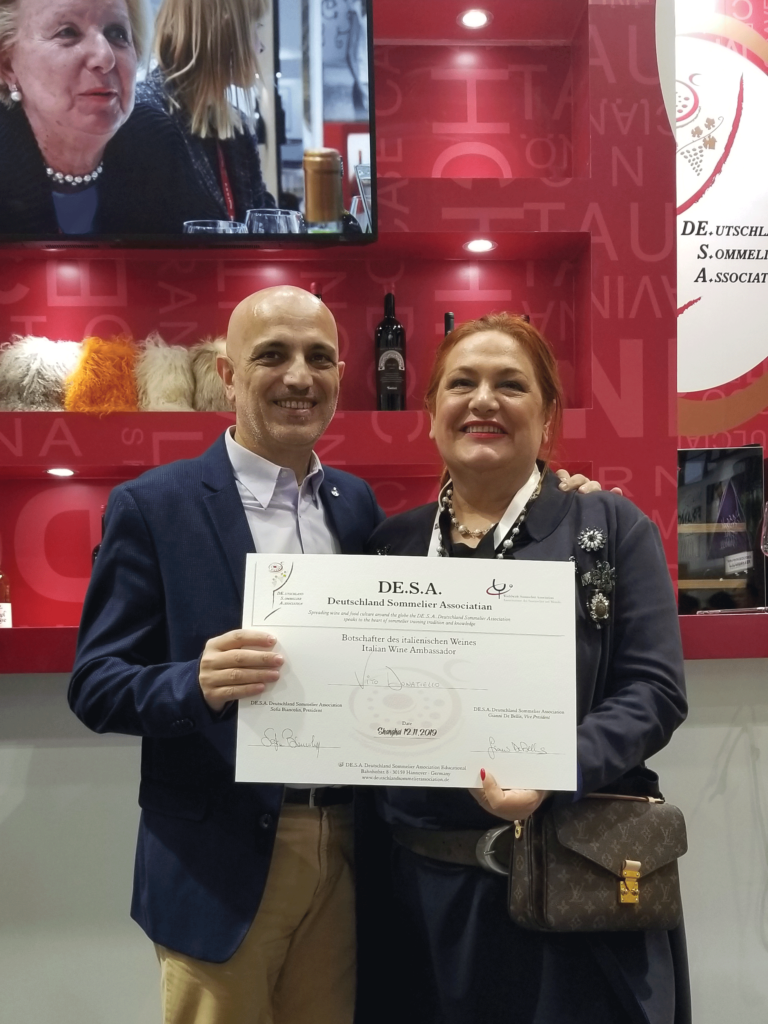 Vito Donatiello awarded Italian Wine Ambassador 20191113 Shanghai ProWine