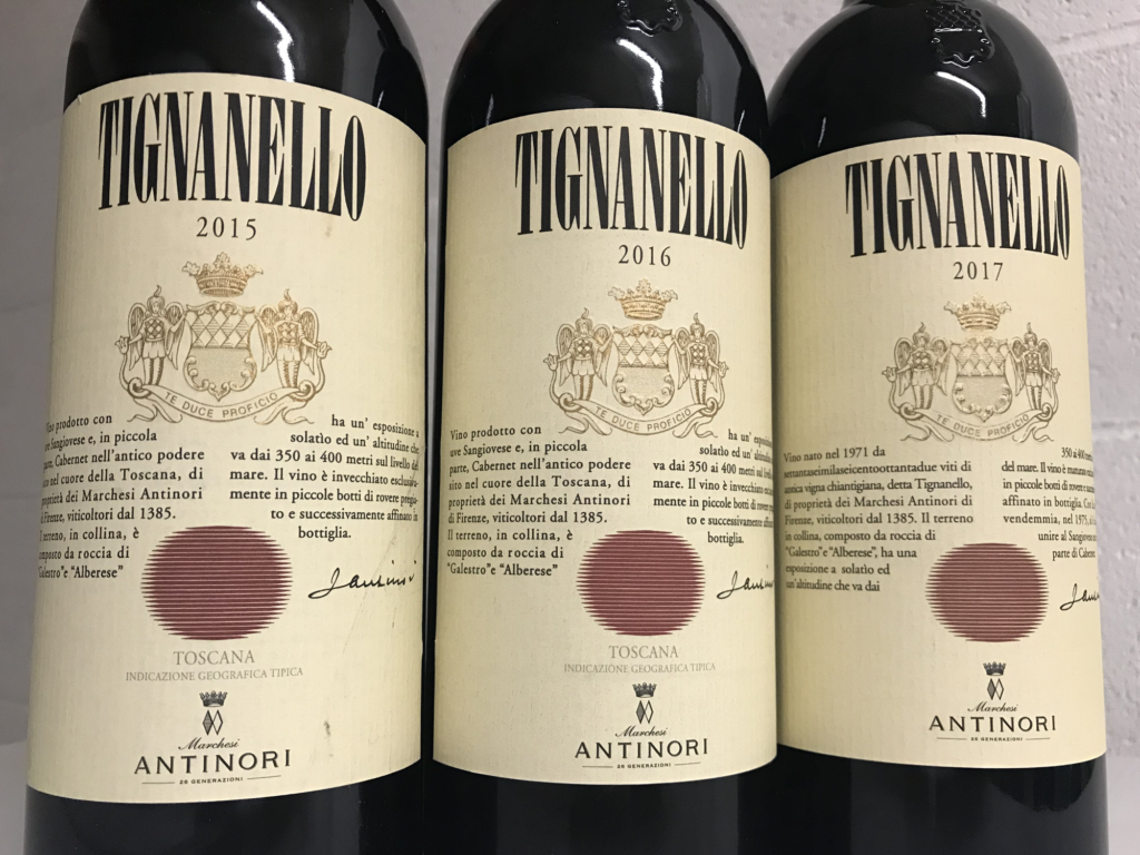 Enhanced my wine collection with the addition of 3 Tignanello