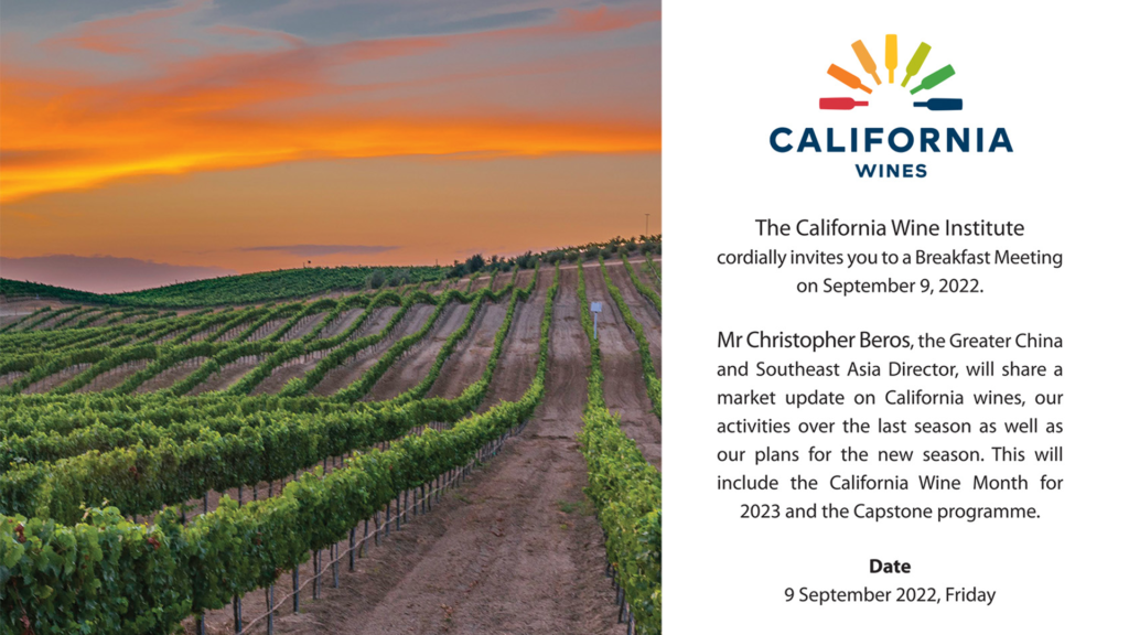 California Wine Institute shared market update from California wines